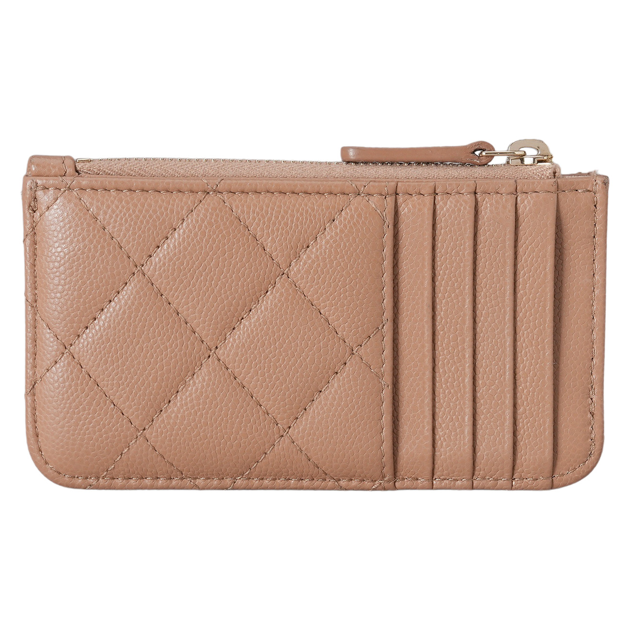 CHANEL(USED)샤넬 퀼팅 지퍼 카드지갑