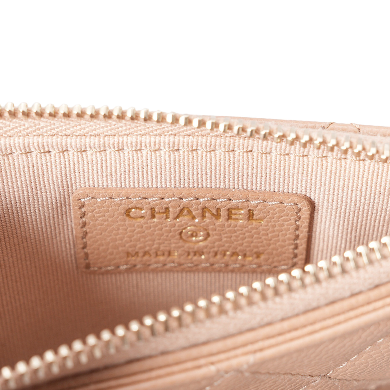 CHANEL(USED)샤넬 퀼팅 지퍼 카드지갑