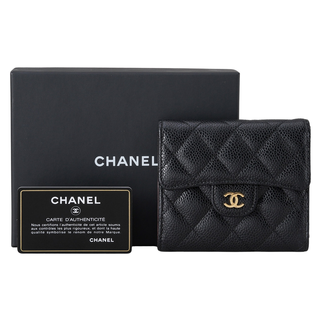 CHANEL(USED)샤넬 캐비어 클래식 반지갑
