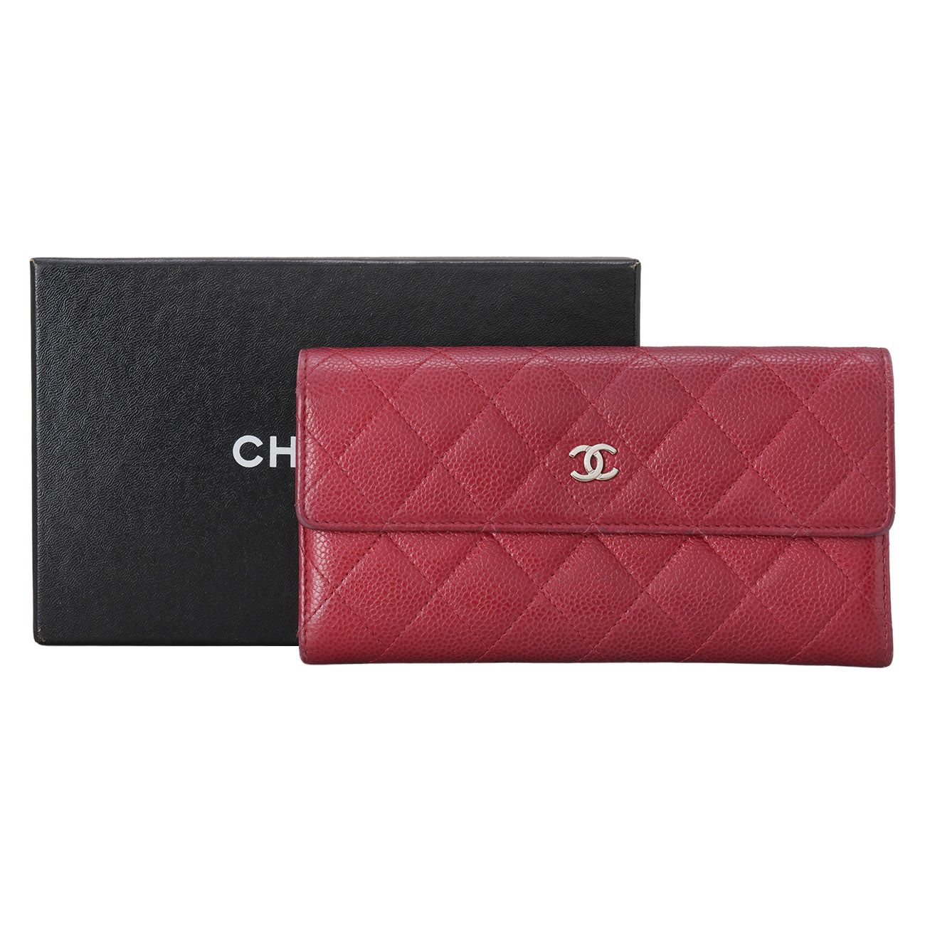 CHANEL(USED)샤넬 캐비어 클래식 플랩 장지갑