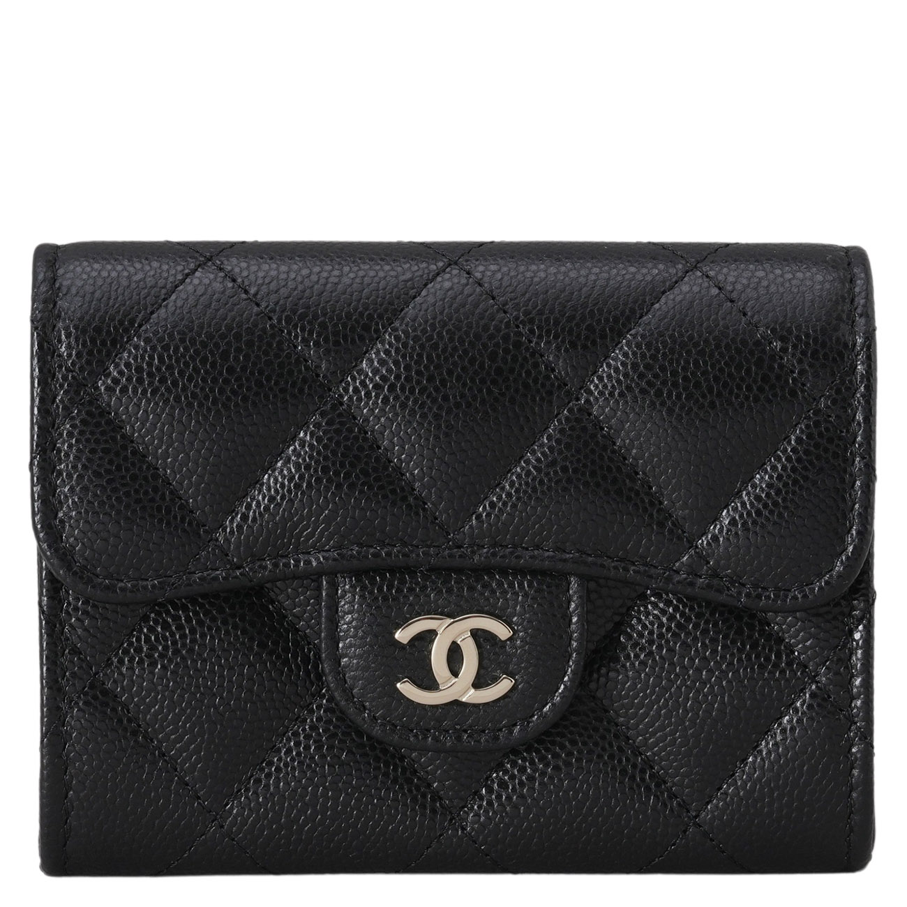 CHANEL(NEW)샤넬 AP0220 캐비어 클래식 투포켓 플랩 카드지갑 (새상품) NEW PRODUCT