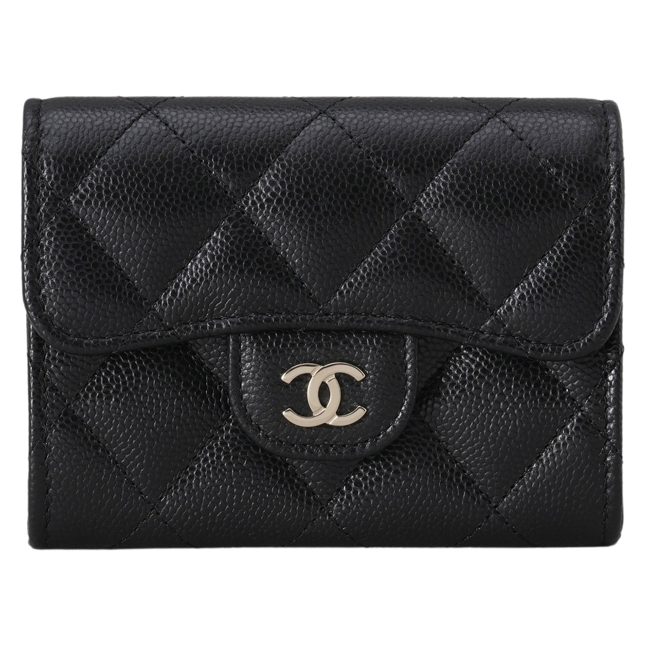 CHANEL(NEW)샤넬 AP0220 캐비어 클래식 투포켓 플랩 카드지갑 (새상품) NEW PRODUCT