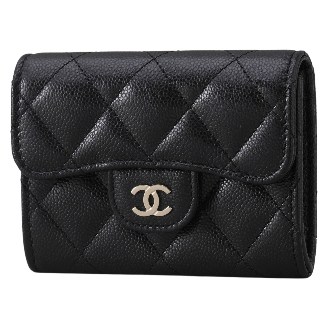 CHANEL(NEW)샤넬 AP0220 캐비어 클래식 투포켓 플랩 카드지갑 (새상품) NEW PRODUCT