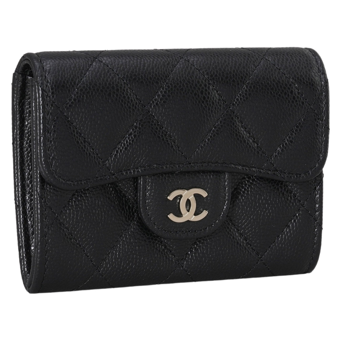 CHANEL(NEW)샤넬 AP0220 캐비어 클래식 투포켓 플랩 카드지갑 (새상품) NEW PRODUCT