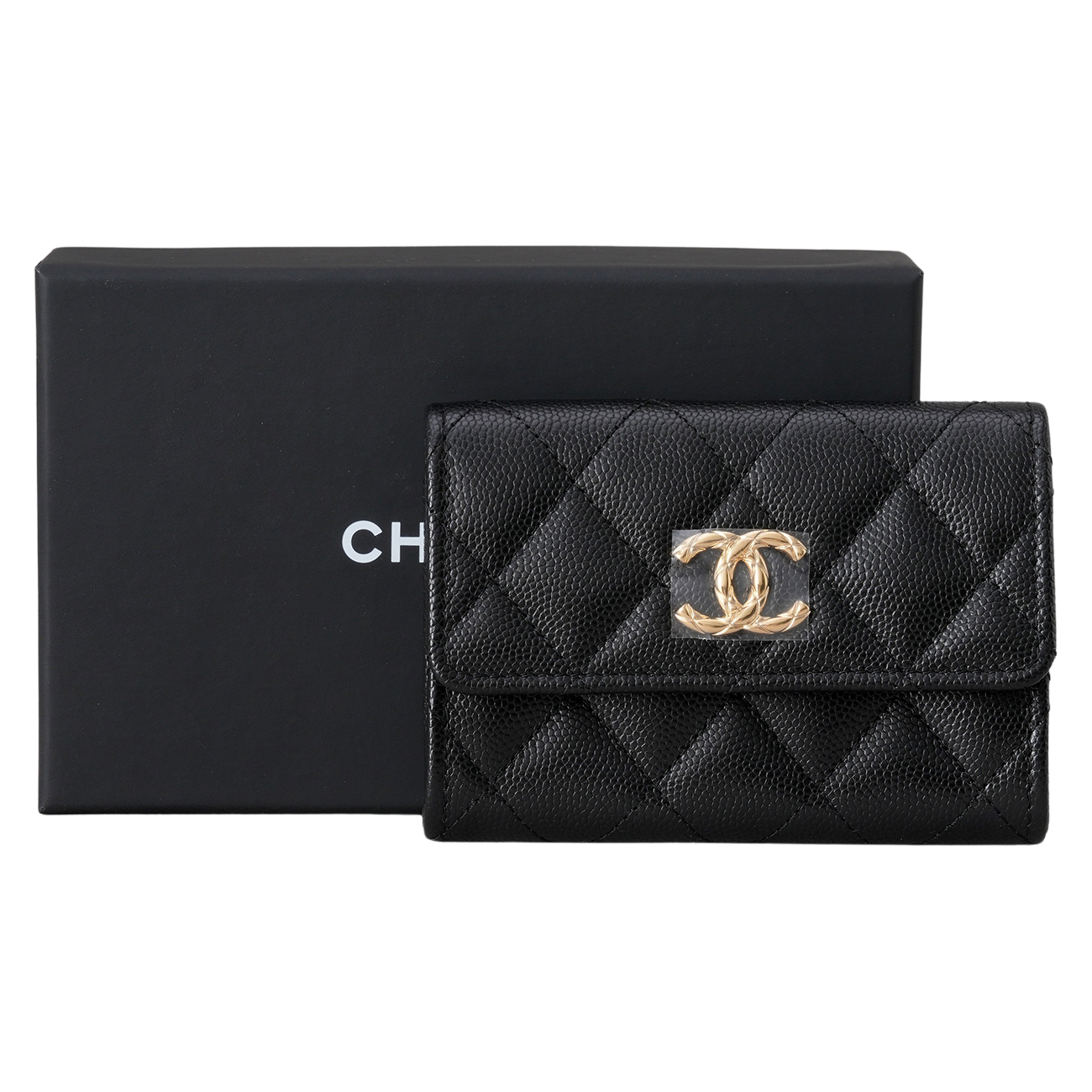 CHANEL(NEW)샤넬 시즌CC로고 캐비어 클래식 플랩 카드홀더 (새상품) NEW PORDUCT