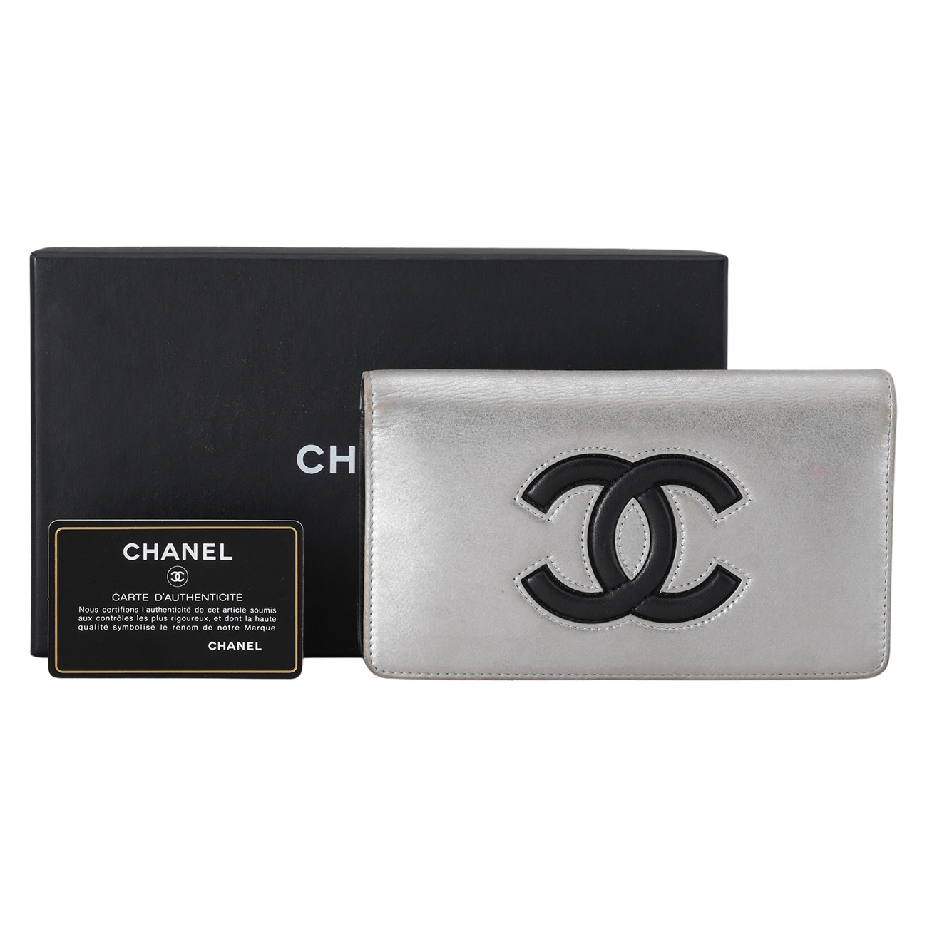 CHANEL(USED)샤넬 시즌 CC 로고 장지갑