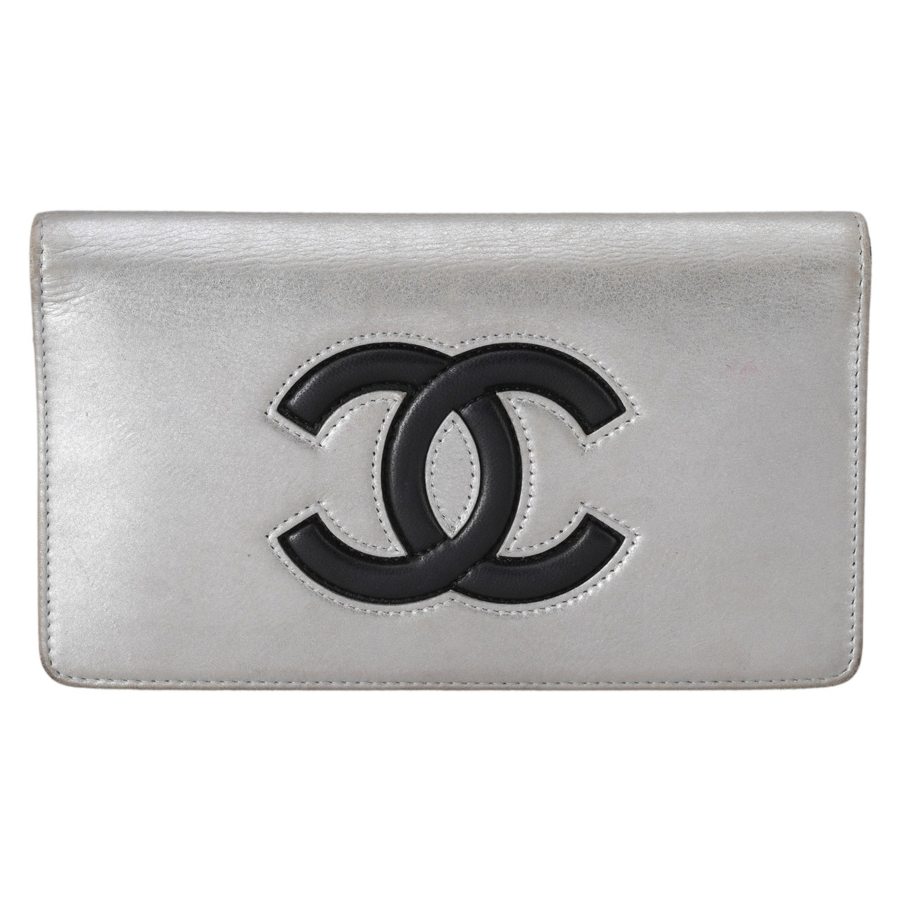 CHANEL(USED)샤넬 시즌 CC 로고 장지갑