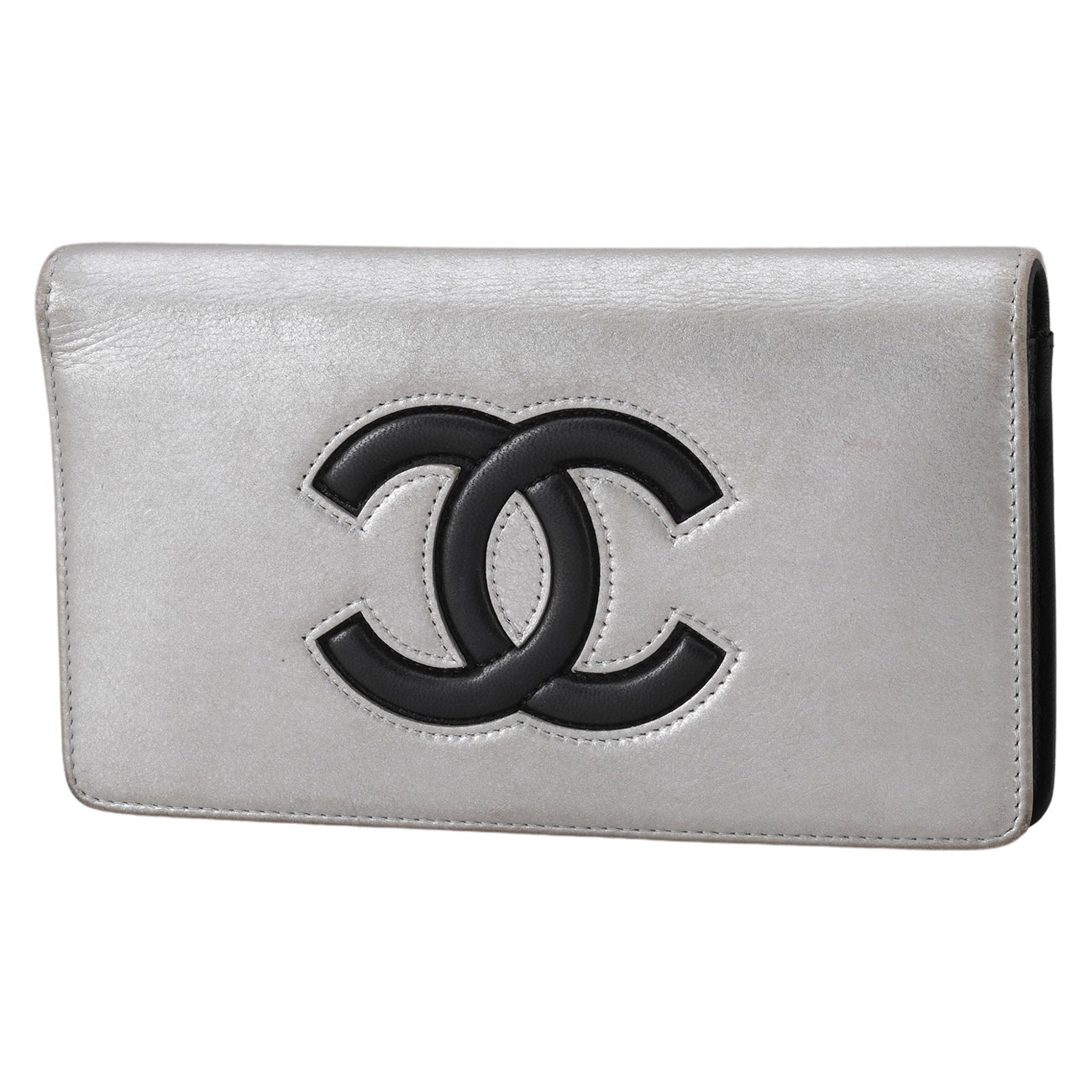 CHANEL(USED)샤넬 시즌 CC 로고 장지갑