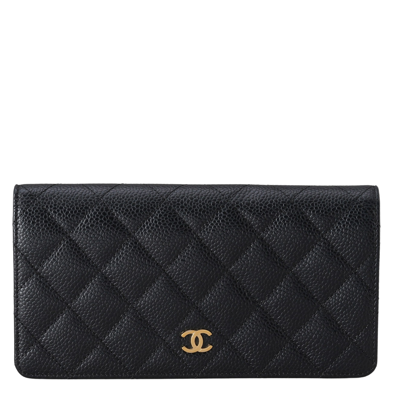 CHANEL(USED)샤넬 캐비어 플랩 장지갑