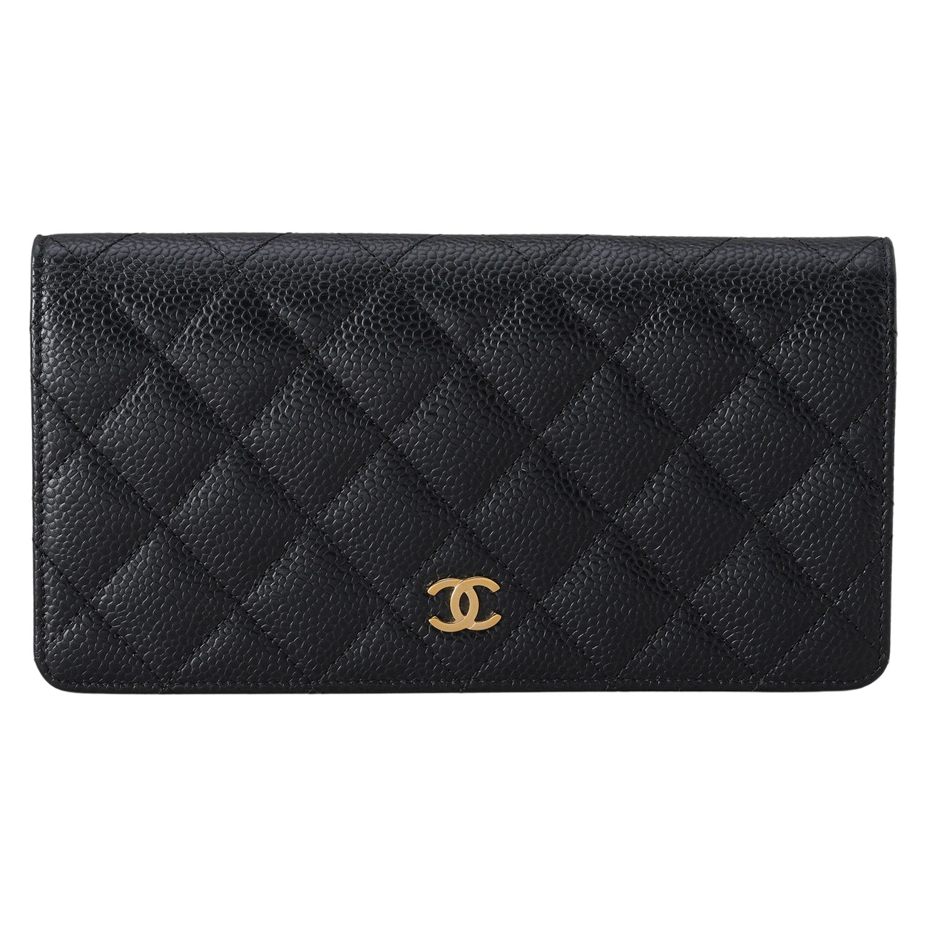 CHANEL(USED)샤넬 캐비어 플랩 장지갑