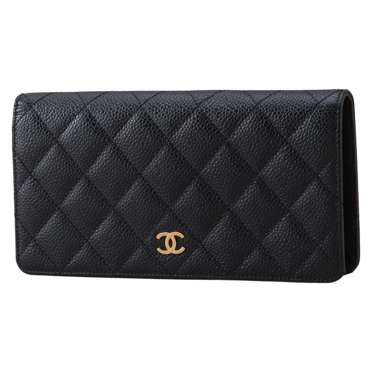 CHANEL(USED)샤넬 캐비어 플랩 장지갑