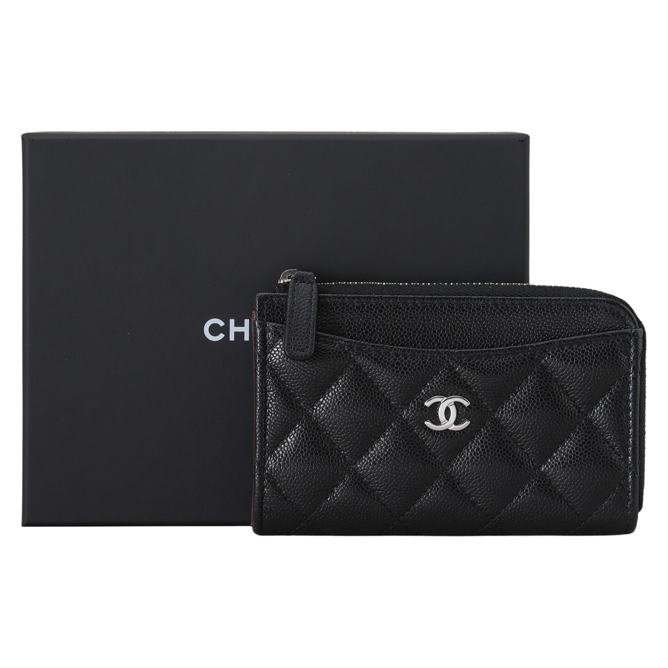 CHANEL(USED)샤넬 AP3179 캐비어 카드지갑
