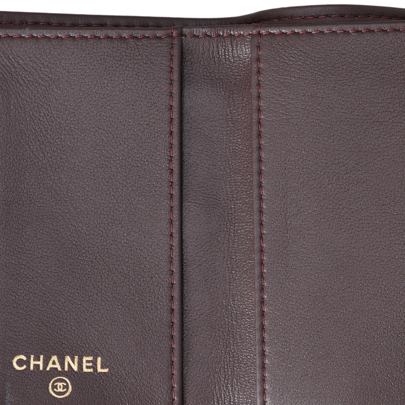 CHANEL(USED)샤넬 램스킨 3단 반지갑 블랙