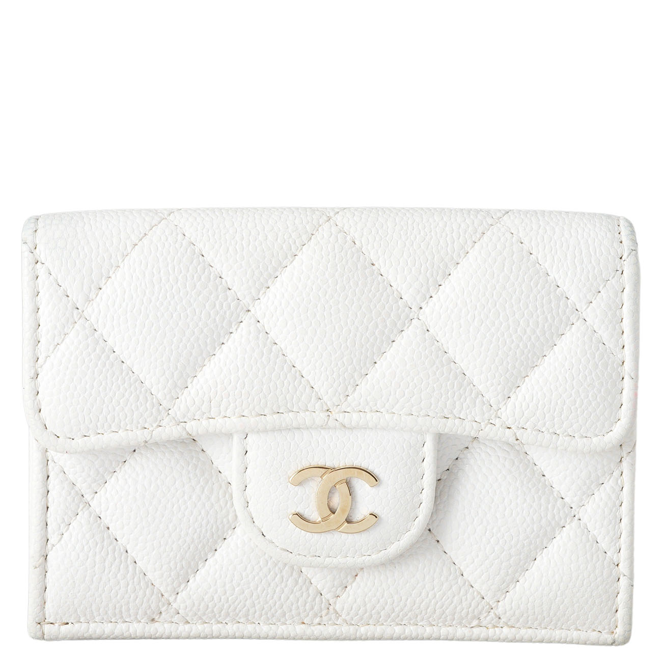 CHANEL(USED)샤넬 캐비어 3단 반지갑