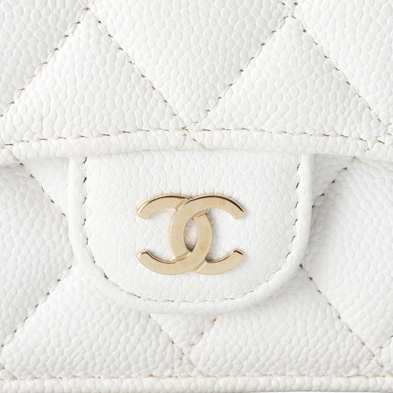 CHANEL(USED)샤넬 캐비어 3단 반지갑