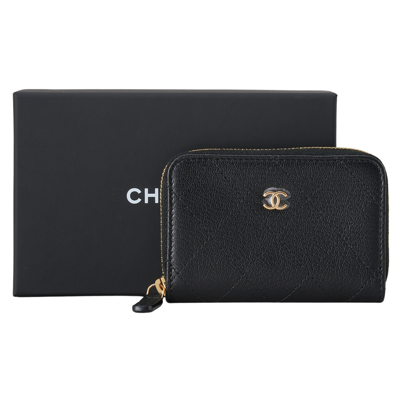 CHANEL(USED)샤넬 AP4914 시즌 스티치 지퍼 카드지갑