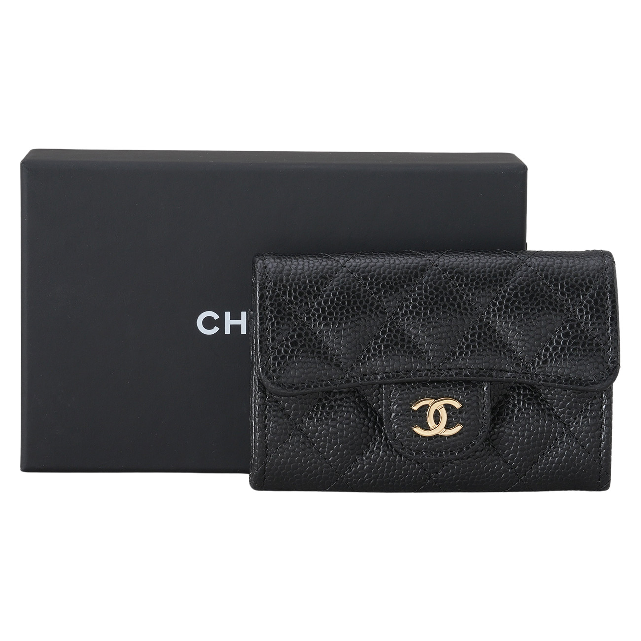 CHANEL(USED)샤넬 캐비어 클래식 카드지갑
