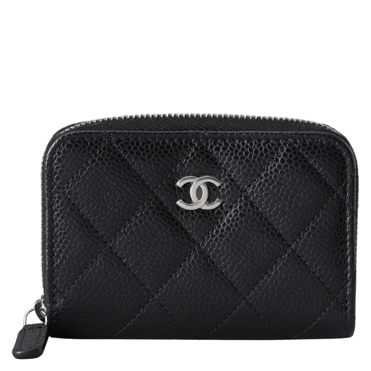 CHANEL(USED)샤넬 캐비어 클래식 지퍼 카드지갑