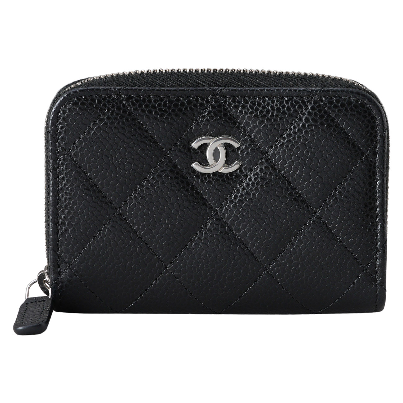 CHANEL(USED)샤넬 캐비어 클래식 지퍼 카드지갑