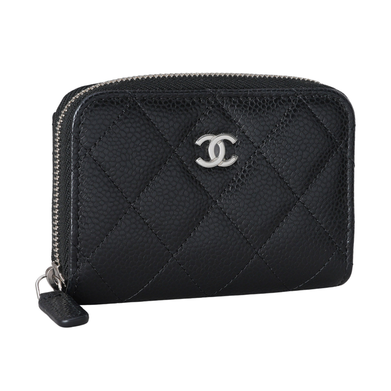 CHANEL(USED)샤넬 캐비어 클래식 지퍼 카드지갑