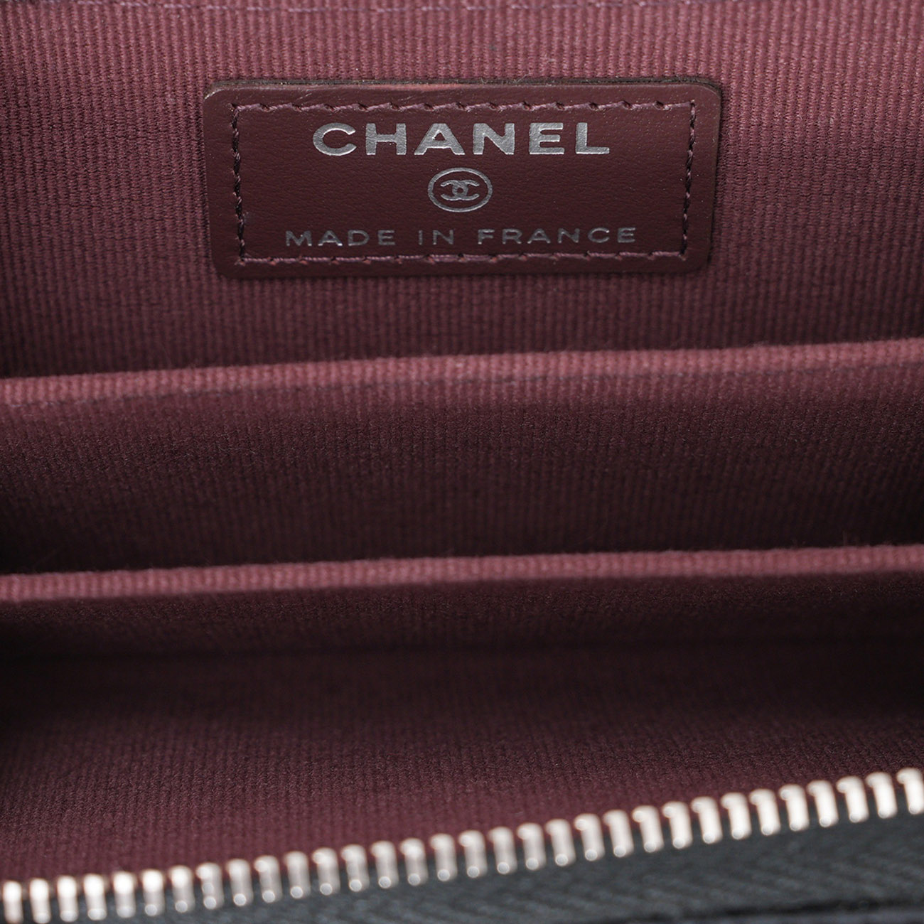 CHANEL(USED)샤넬 캐비어 클래식 지퍼 카드지갑