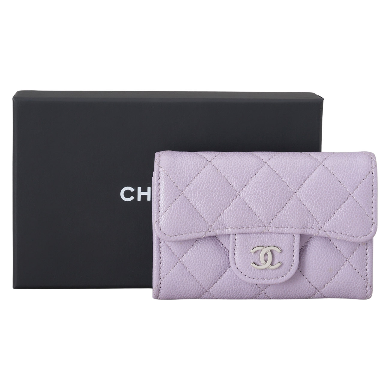 CHANEL(USED)샤넬 AP0214 캐비어 클래식 카드지갑