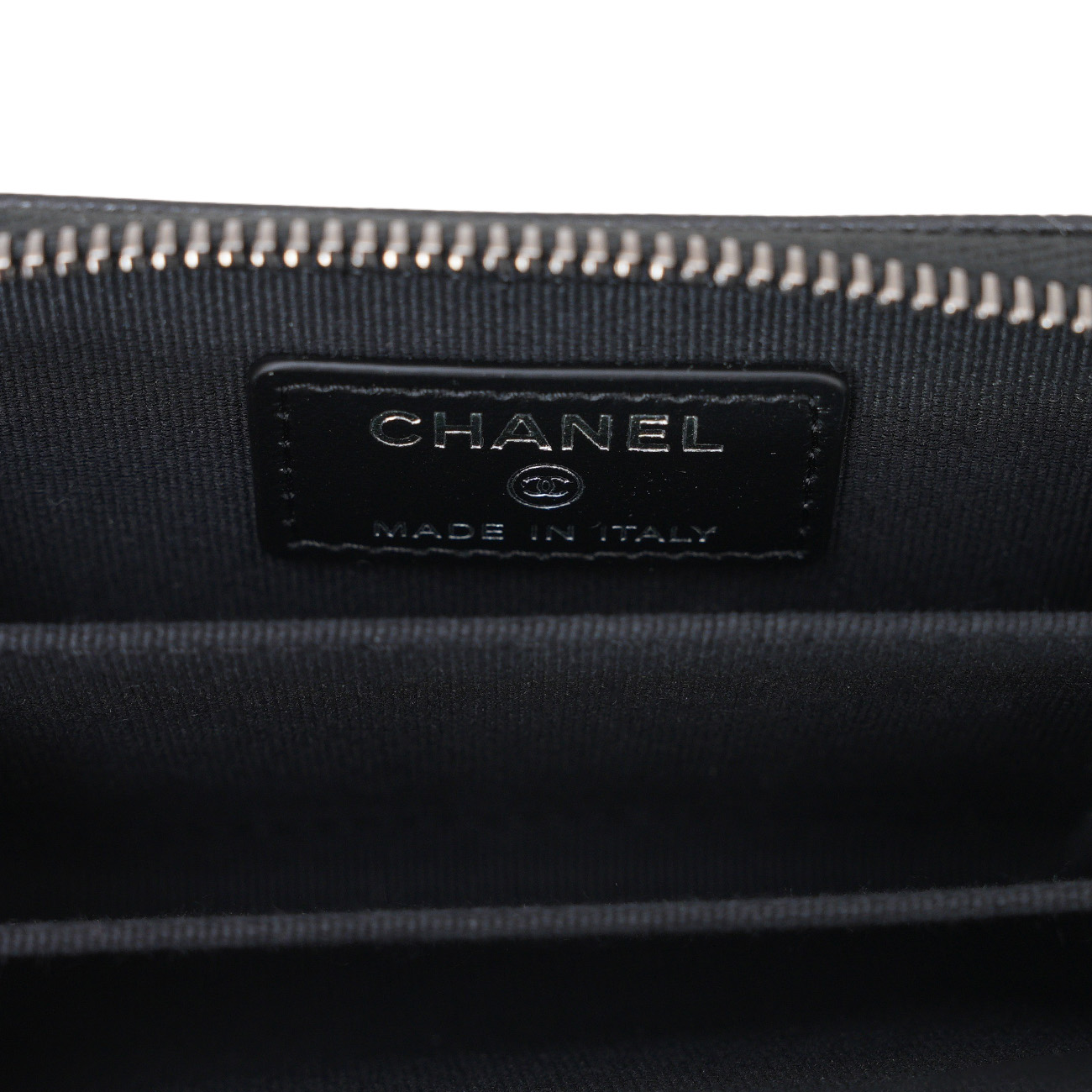CHANEL(USED)샤넬 A80602 캐비어 보이샤넬 카드지갑