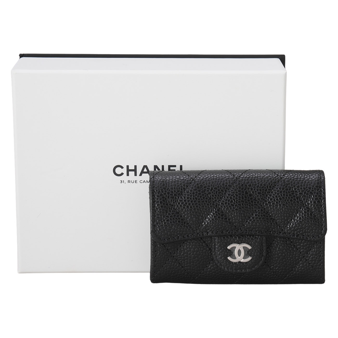 CHANEL(USED)샤넬 AP0214 캐비어 클래식 카드지갑