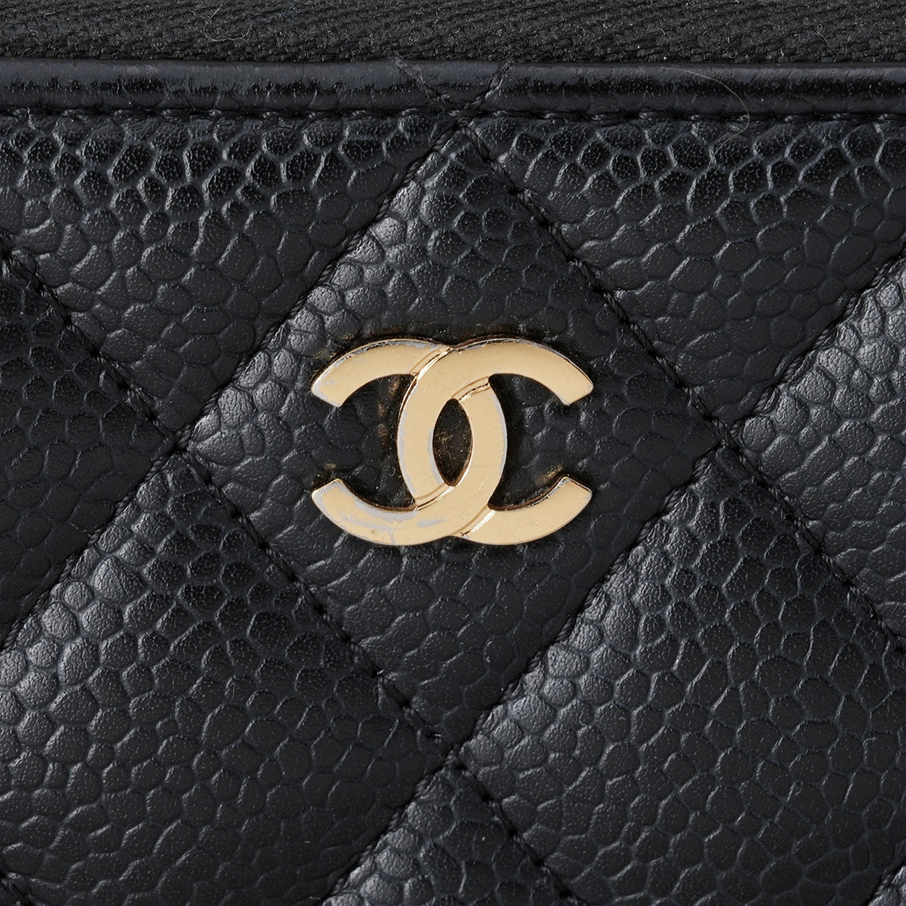 CHANEL(USED)샤넬 AP0216 캐비어 클래식 지퍼 지갑