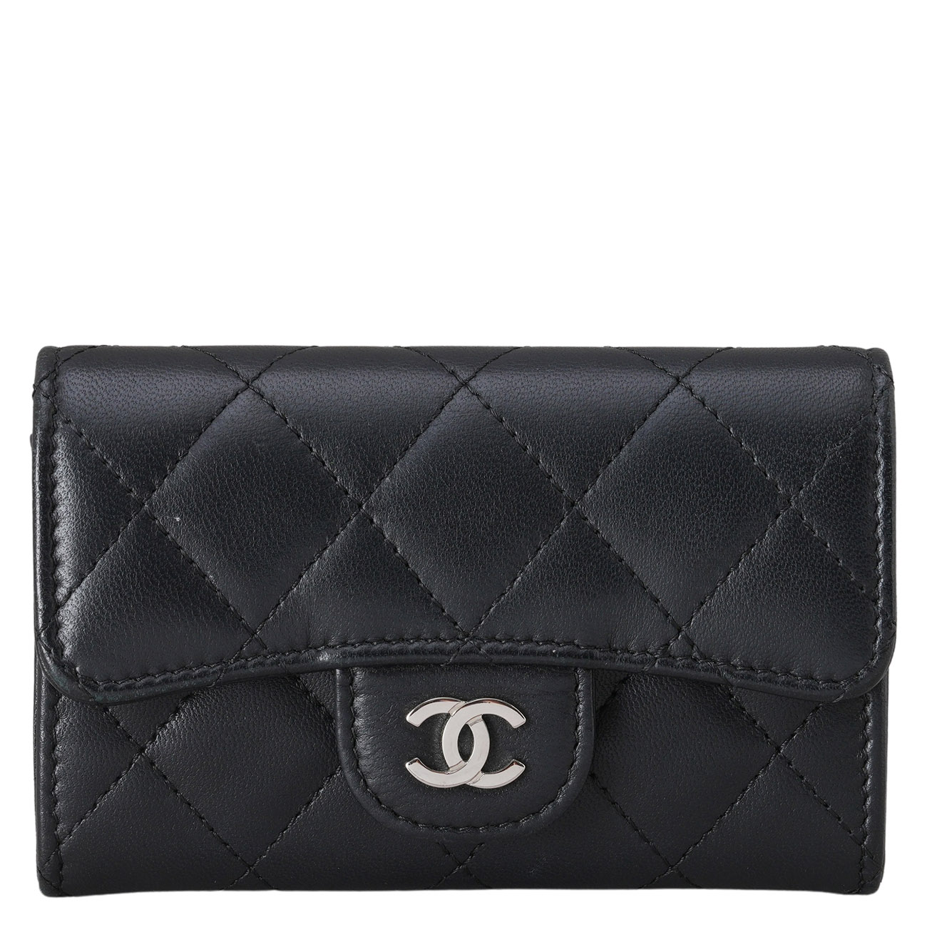 CHANEL(USED)샤넬 램스킨 클래식 플랩 카드지갑