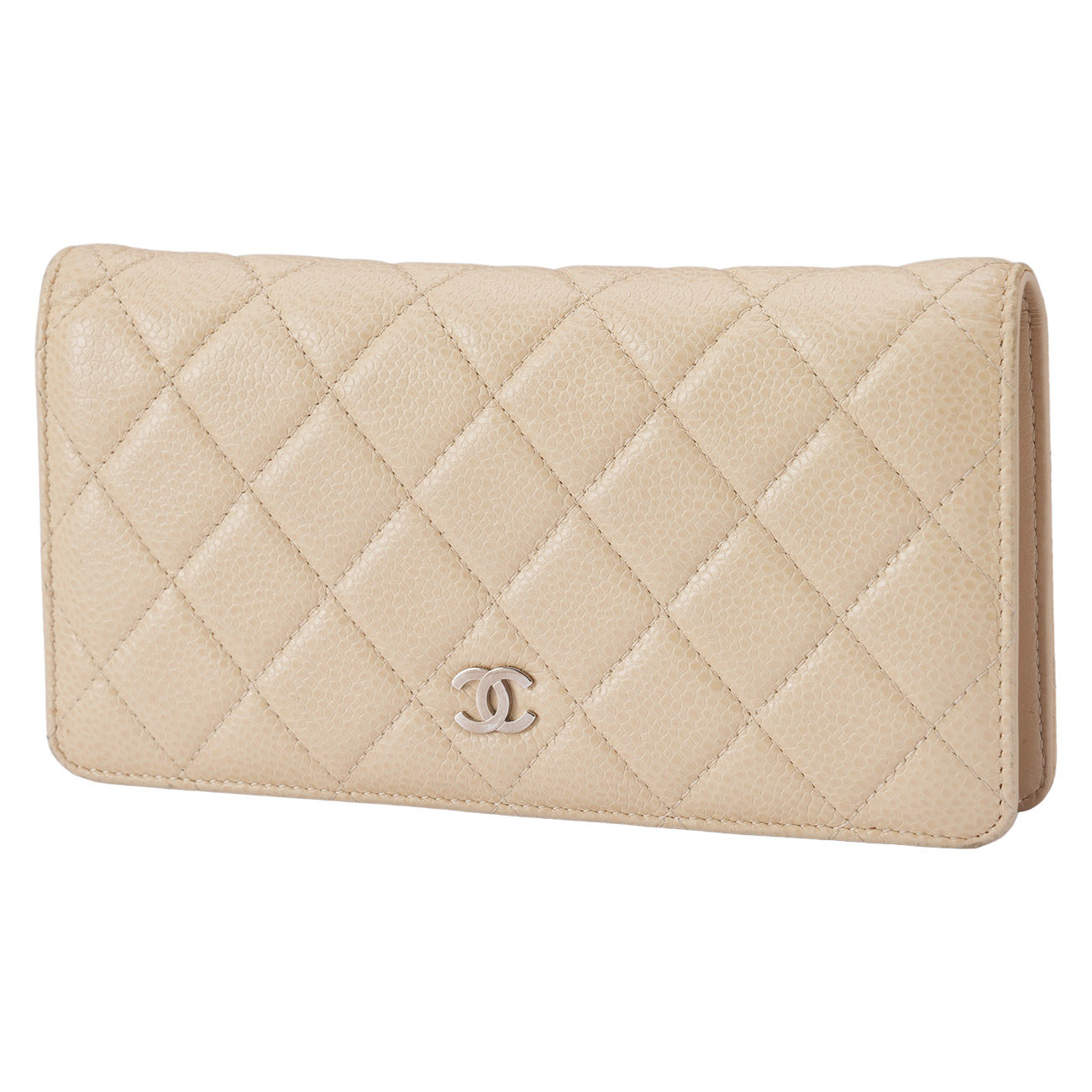 CHANEL(USED)샤넬 캐비어 플랩 장지갑