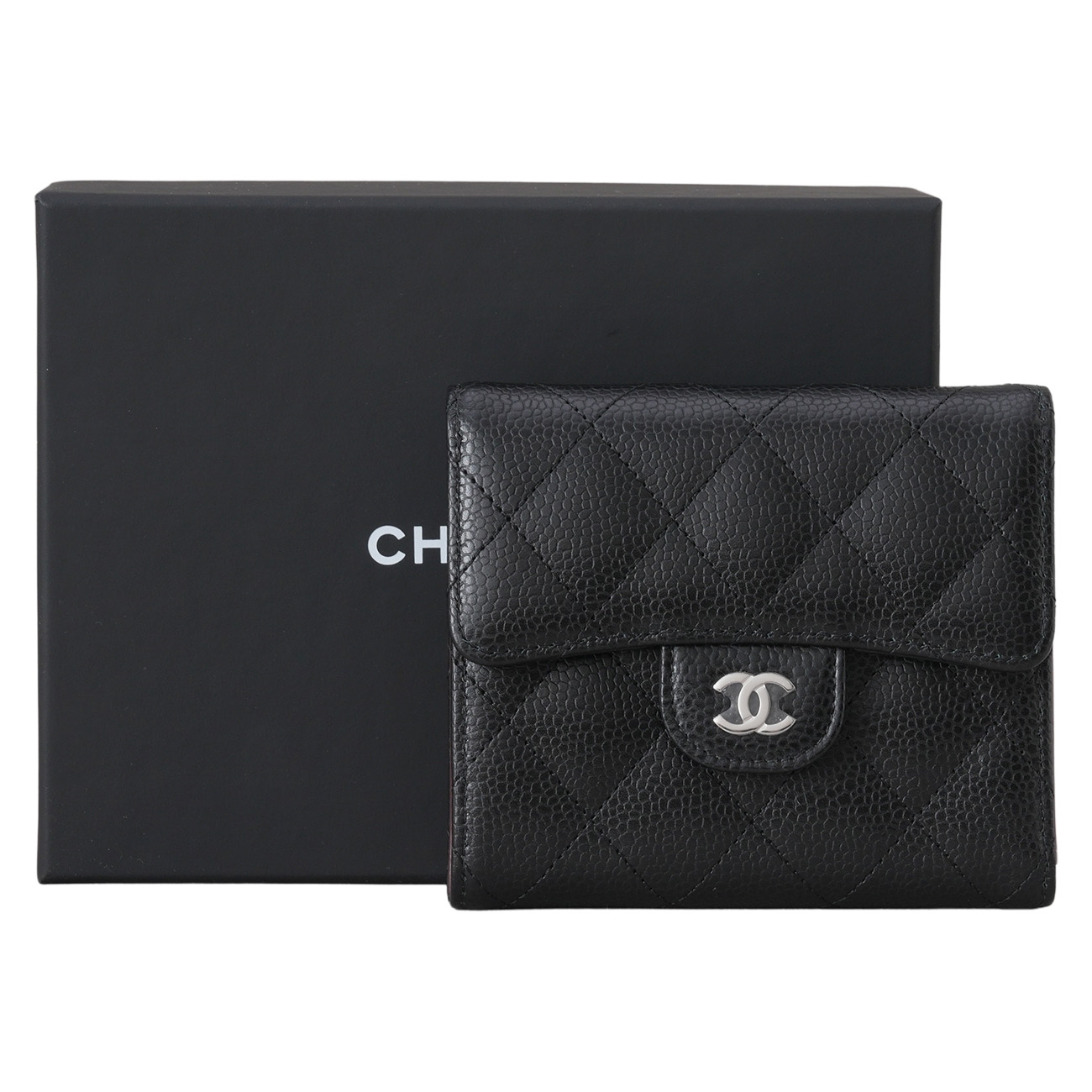 CHANEL(USED)샤넬 AP0231 캐비어 클래식 반지갑