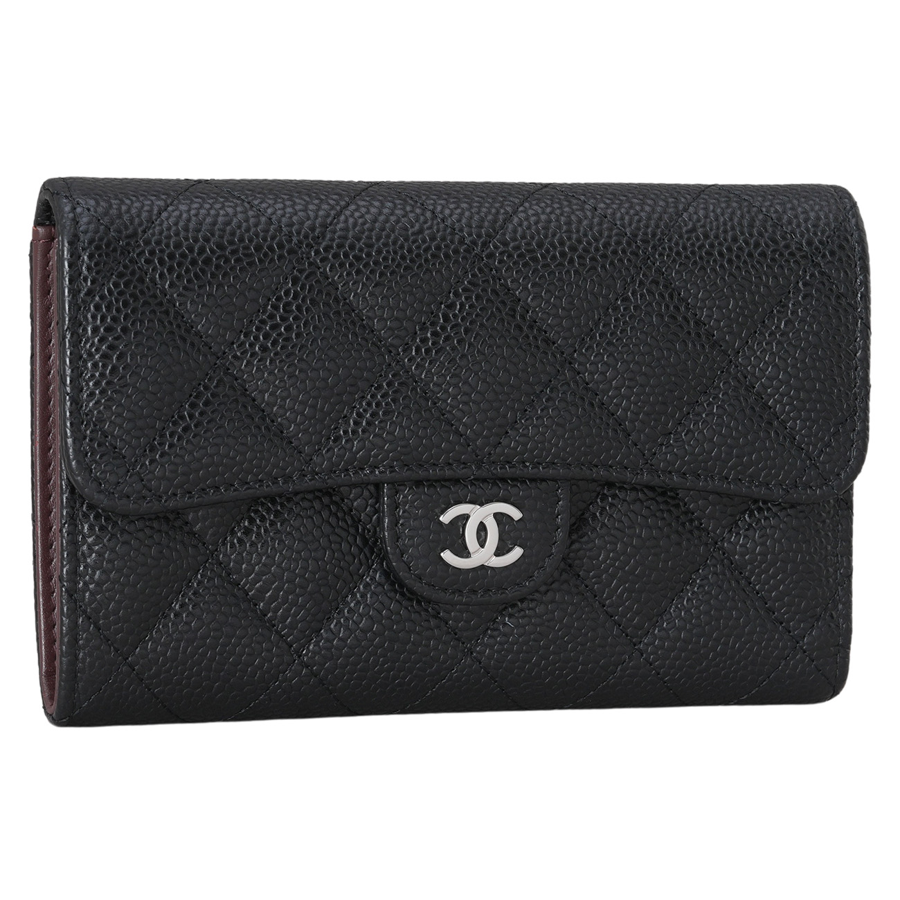 CHANEL(USED)샤넬 AP0232 클래식 캐비어 중지갑
