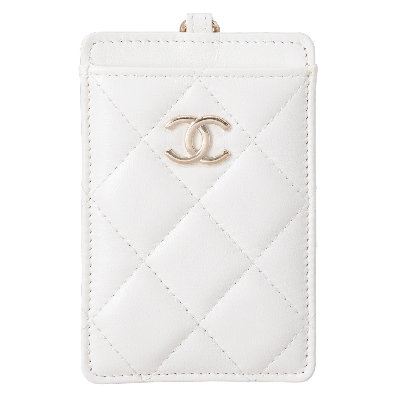 CHANEL(USED)샤넬 CC로고 까멜리아 참 체인 카드지갑