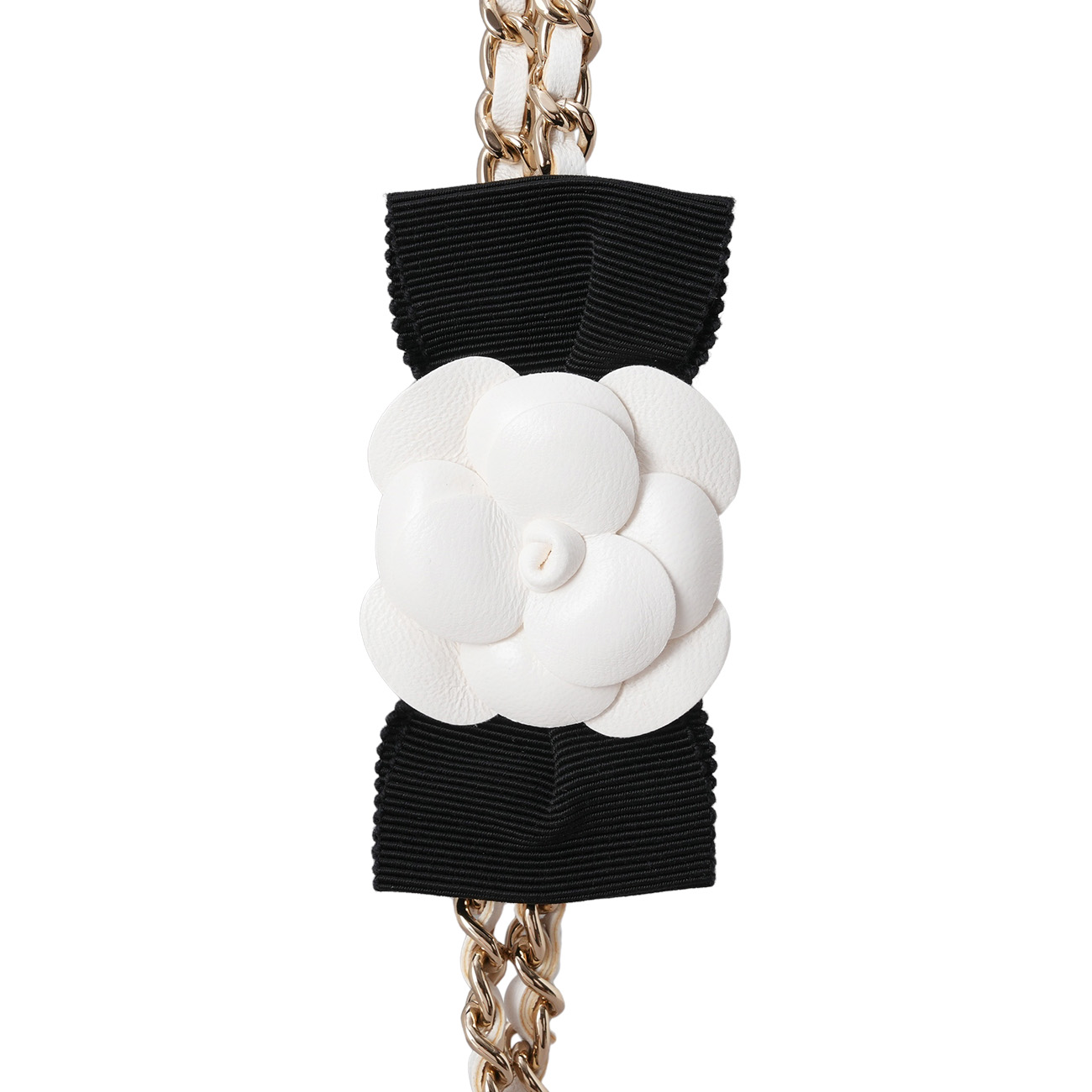 CHANEL(USED)샤넬 CC로고 까멜리아 참 체인 카드지갑