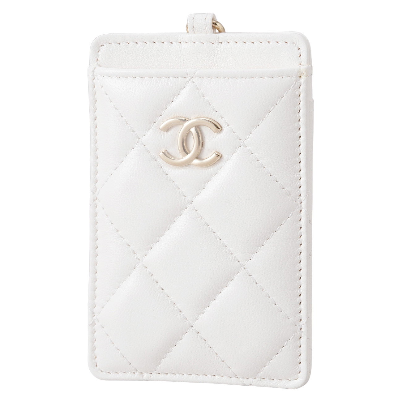 CHANEL(USED)샤넬 CC로고 까멜리아 참 체인 카드지갑