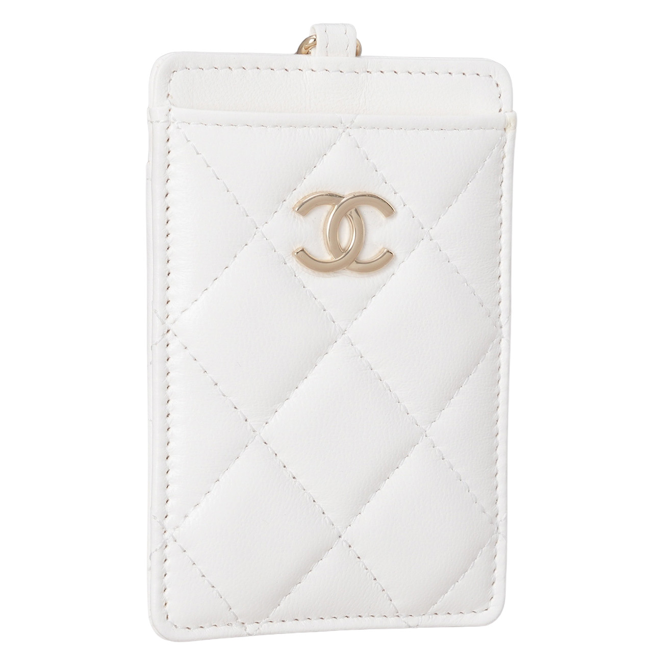 CHANEL(USED)샤넬 CC로고 까멜리아 참 체인 카드지갑
