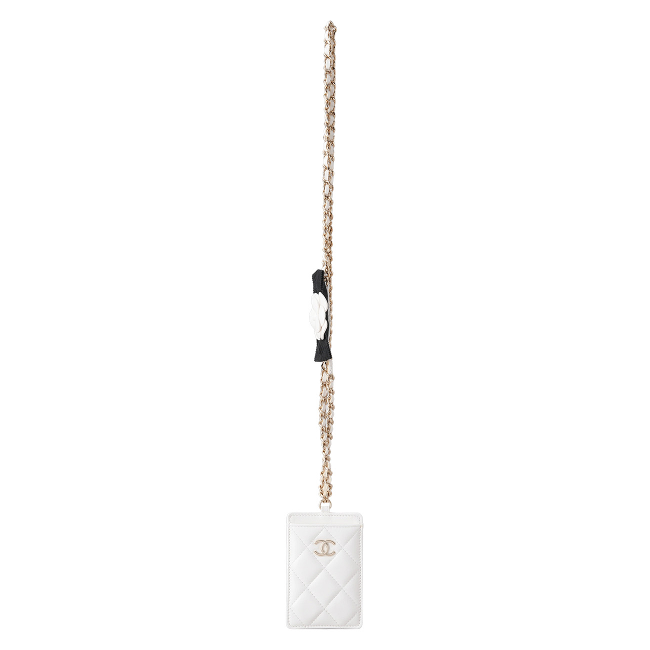 CHANEL(USED)샤넬 CC로고 까멜리아 참 체인 카드지갑