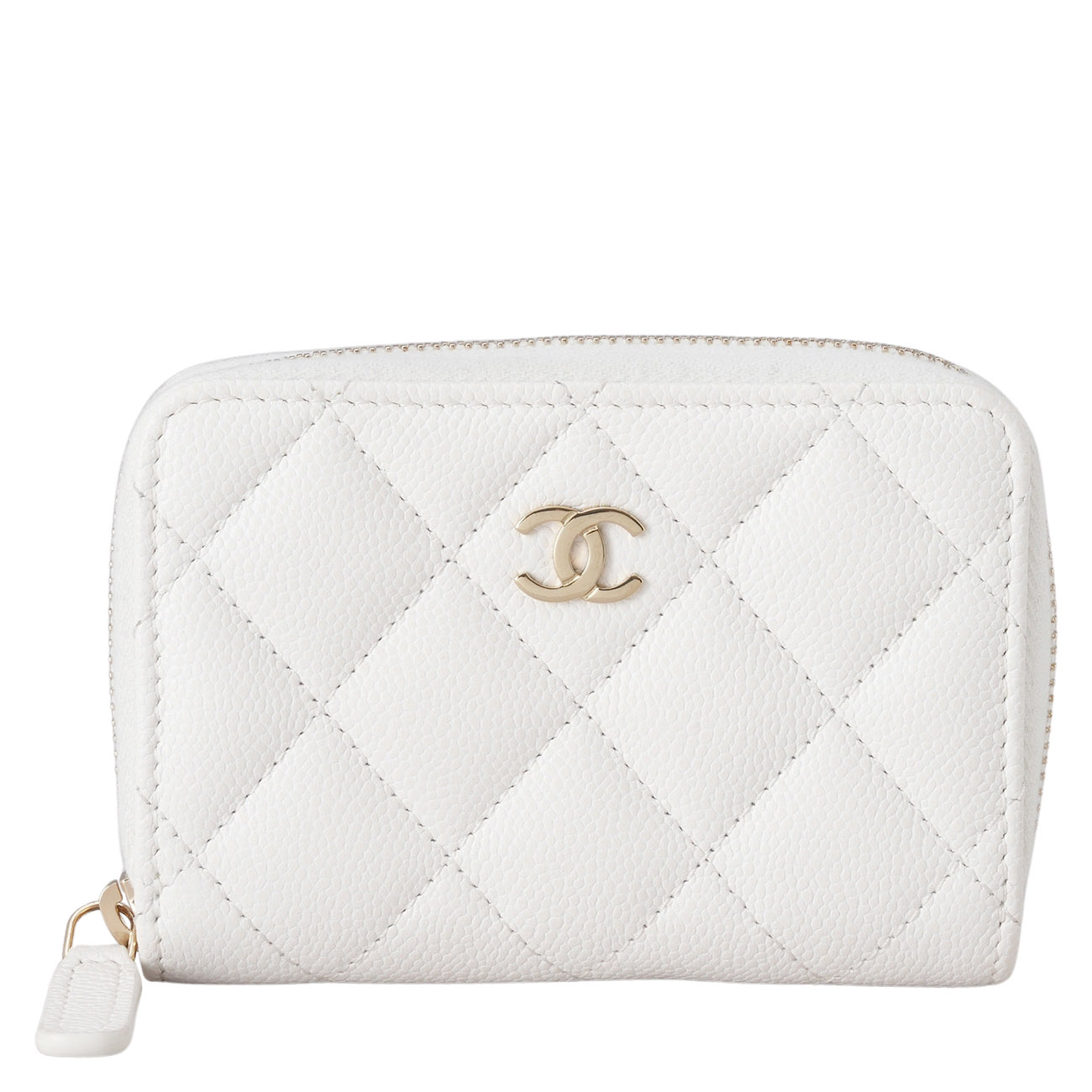 CHANEL(USED)샤넬 AP0216 캐비어 지퍼 카드지갑