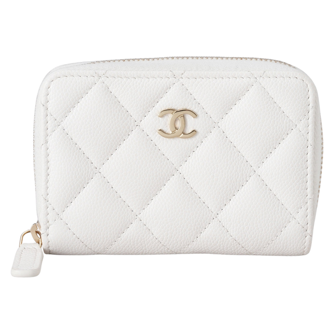 CHANEL(USED)샤넬 AP0216 캐비어 지퍼 카드지갑