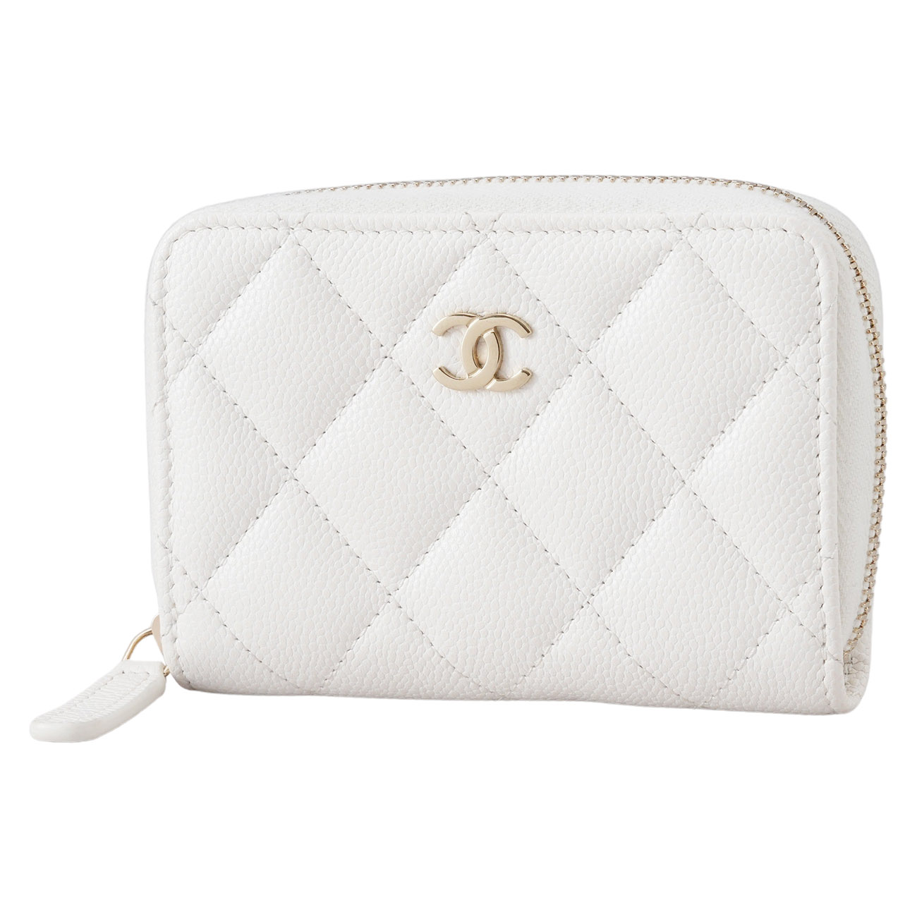 CHANEL(USED)샤넬 AP0216 캐비어 지퍼 카드지갑