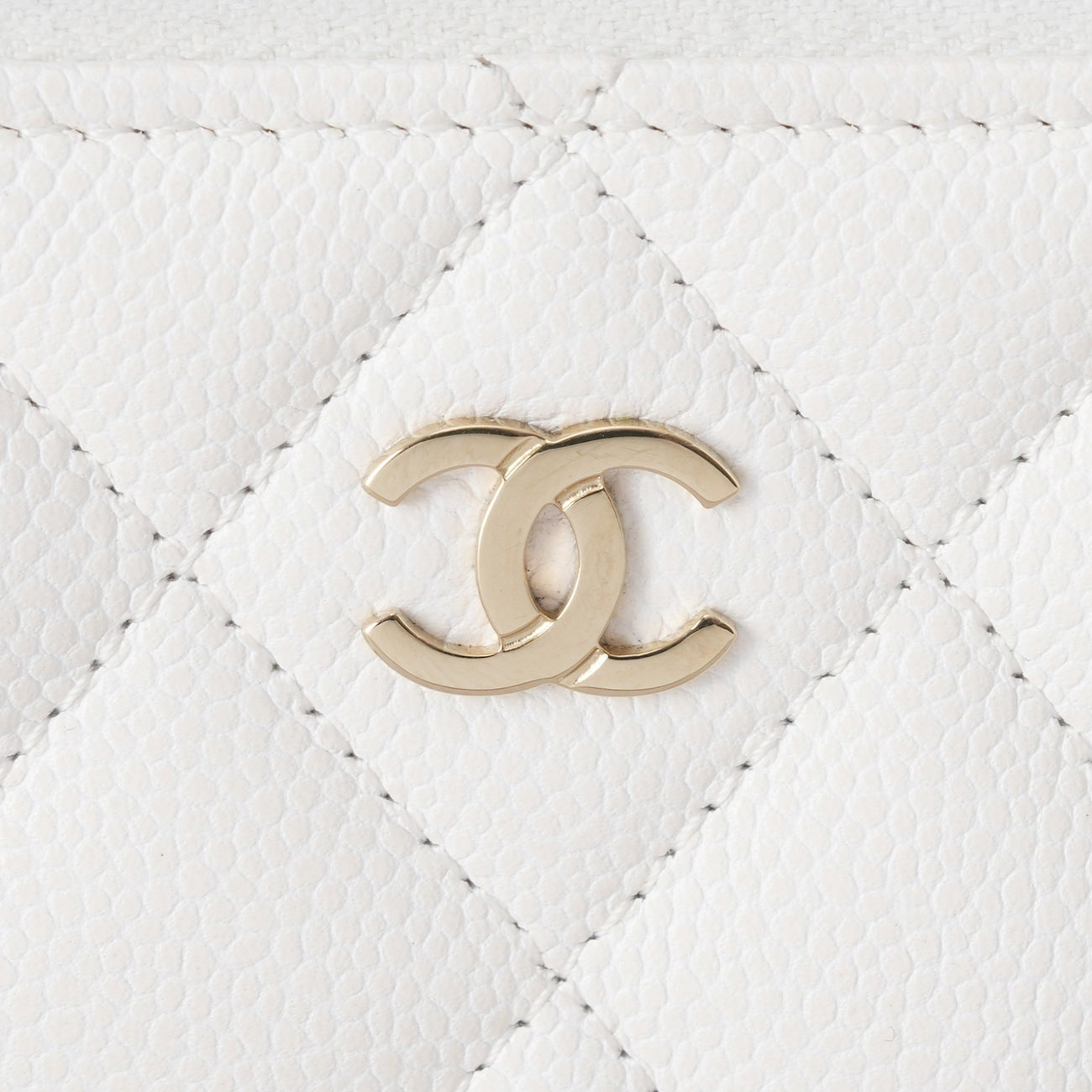 CHANEL(USED)샤넬 AP0216 캐비어 지퍼 카드지갑