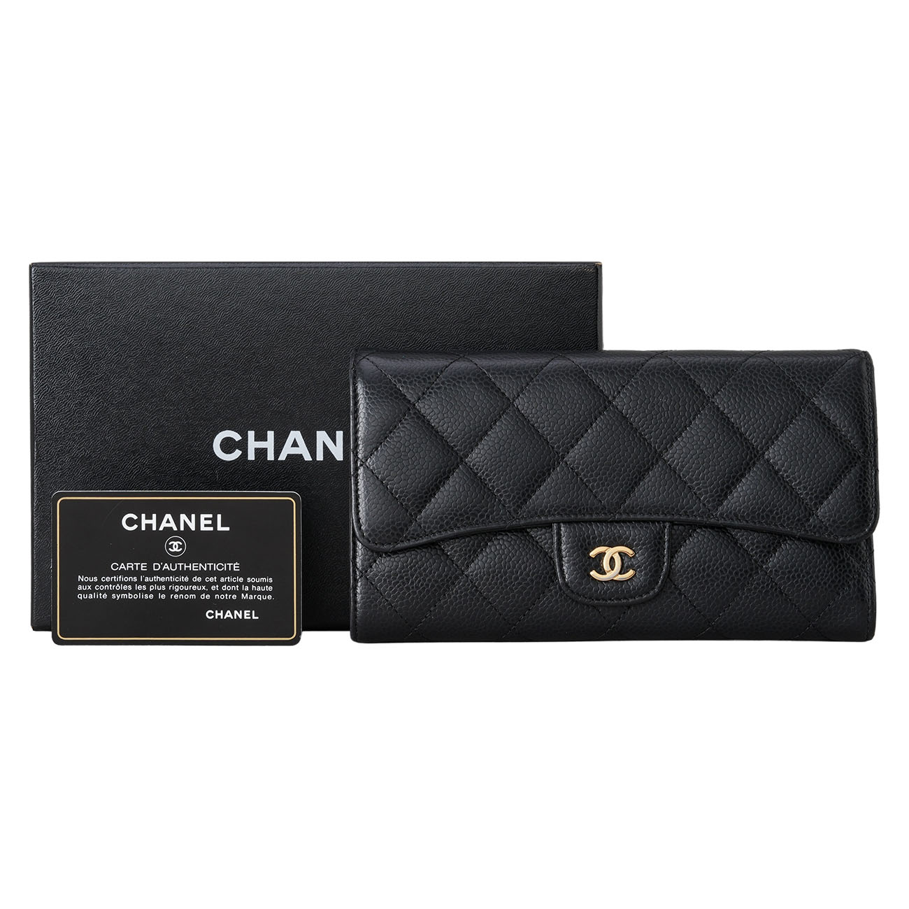 CHANEL(USED)샤넬 캐비어 클래식 장지갑