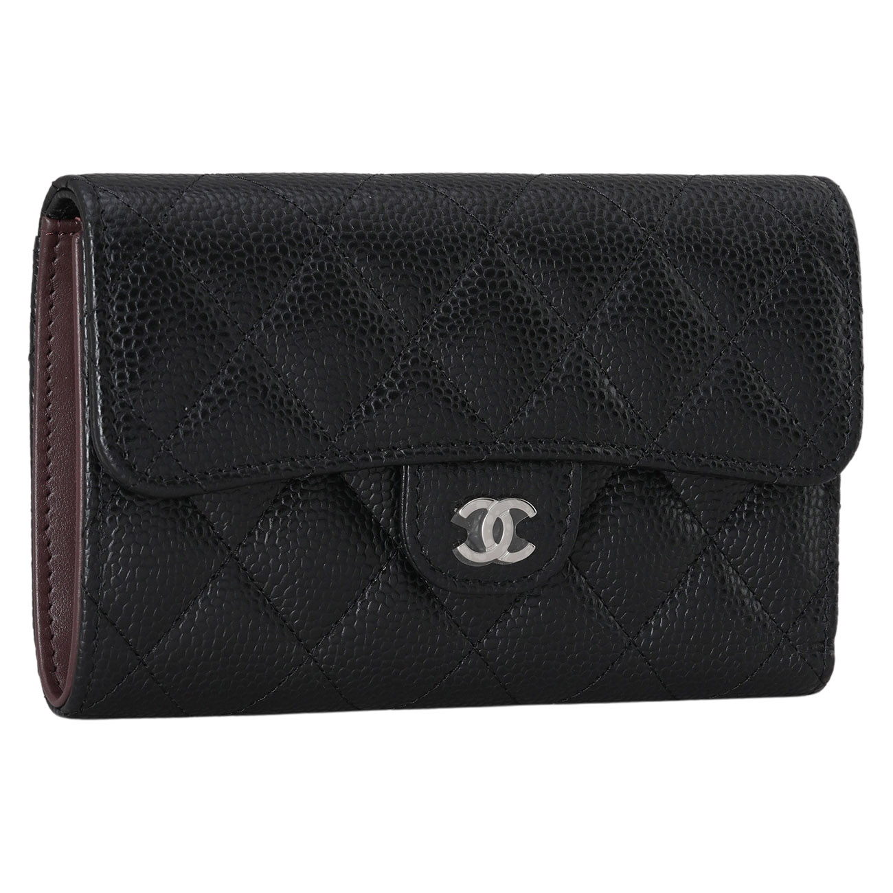 CHANEL(USED)샤넬 AP0232 캐비어 클래식 중지갑