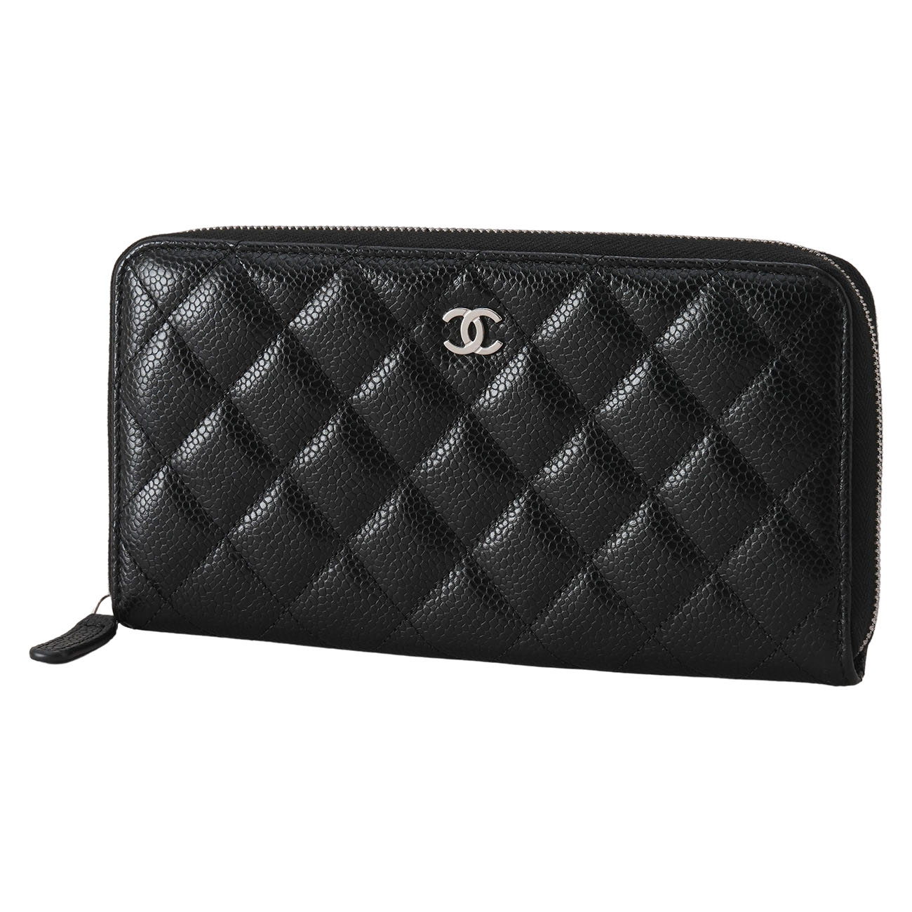 CHANEL(USED)샤넬 캐비어 클래식 지퍼 장지갑