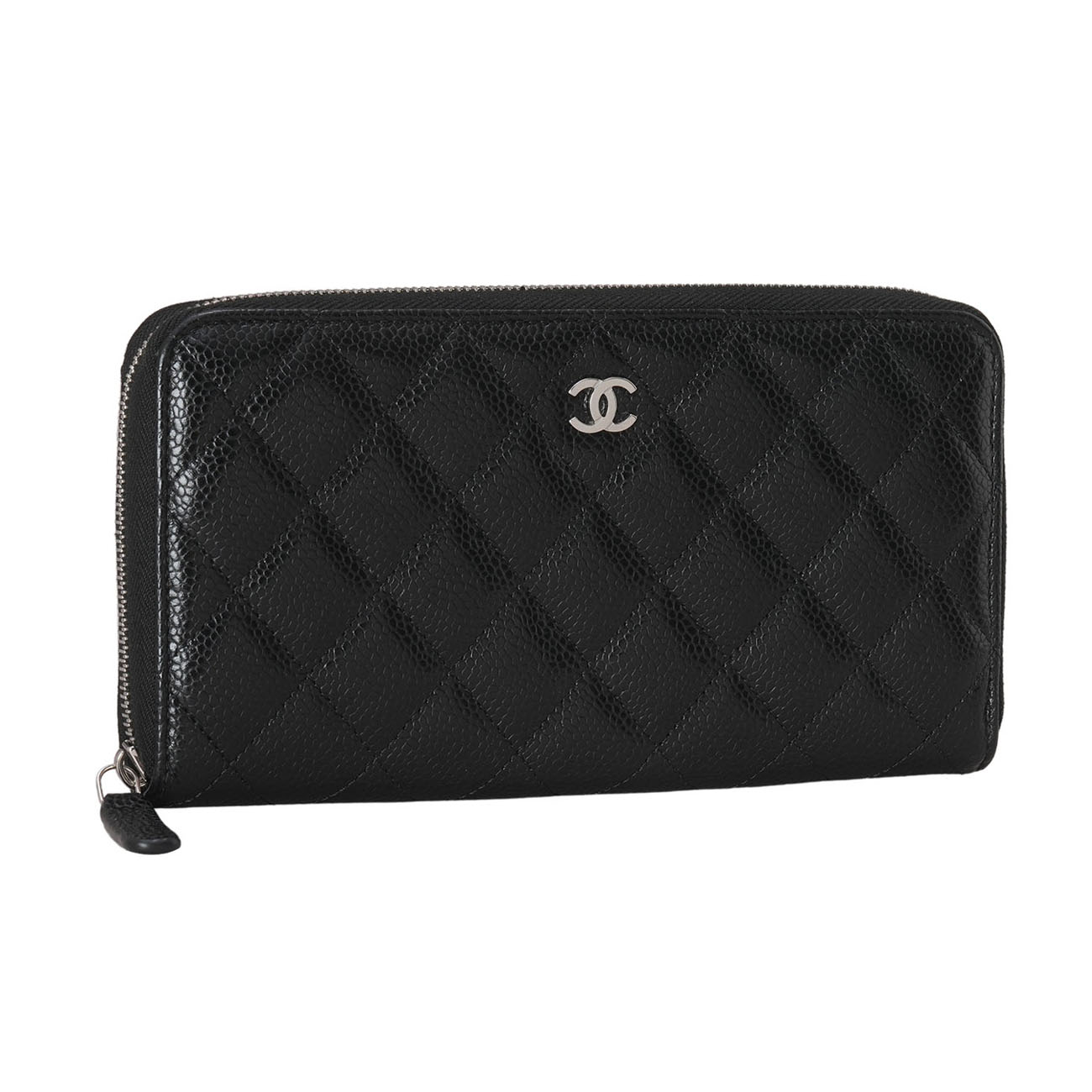 CHANEL(USED)샤넬 캐비어 클래식 지퍼 장지갑