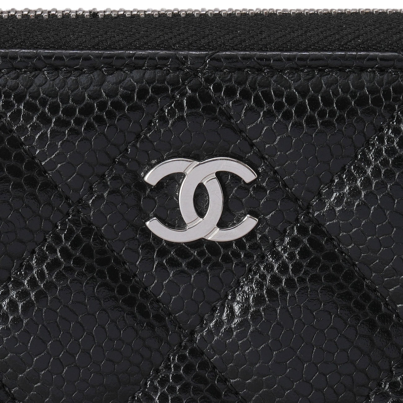 CHANEL(USED)샤넬 캐비어 클래식 지퍼 장지갑