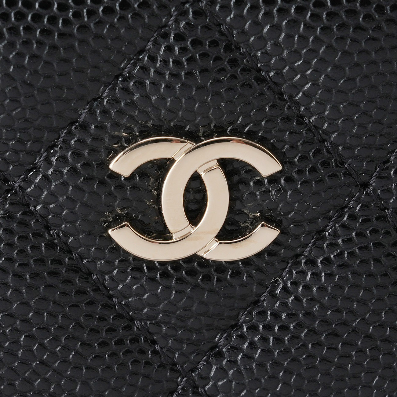CHANEL(USED)샤넬 캐비어 클래식 카드지갑 네크리스