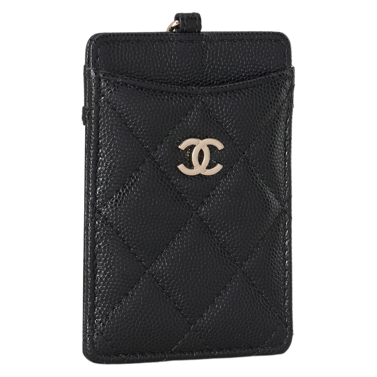 CHANEL(USED)샤넬 캐비어 클래식 카드지갑 네크리스