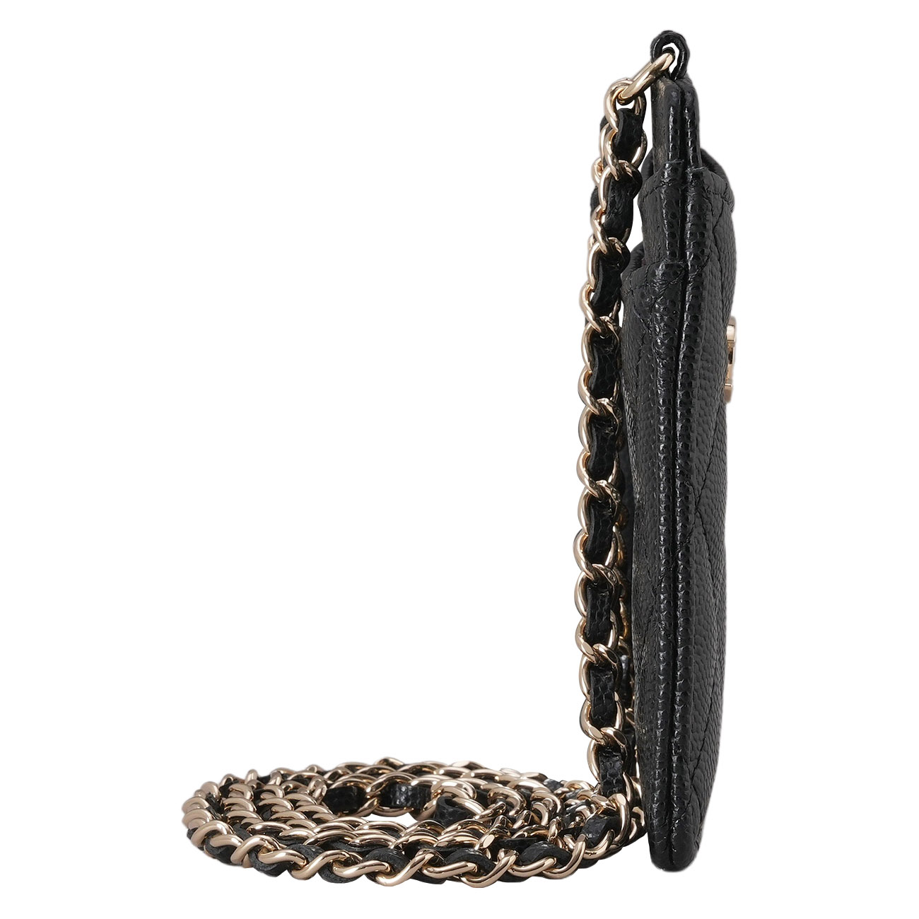 CHANEL(USED)샤넬 캐비어 클래식 카드지갑 네크리스